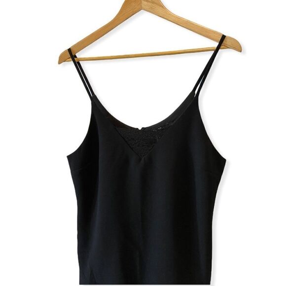 FOREVER21 Black Mini Spaghetti Strap Dress L - Picture 2 of 8